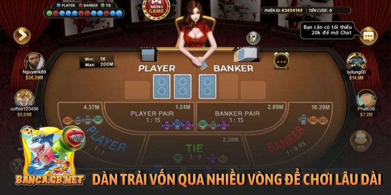 Bật mí cách chơi baccarat thắng 100% từ cao thủ top đầu 6 Dàn trải vốn qua nhiều vòng để chơi lâu dài