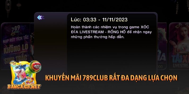Khuyến mãi 789club hấp dẫn - Cơ hội để nhận thưởng cao 4 Khuyến mãi 789club rất đa dạng lựa chọn