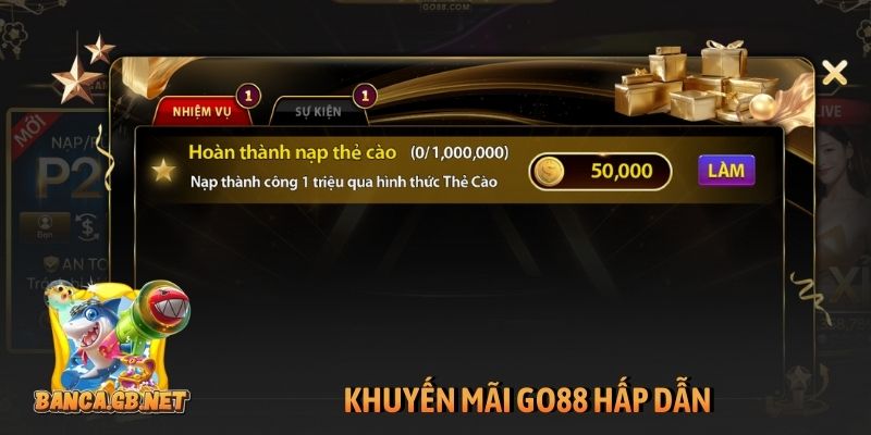 Khuyến mãi GO88 - Ưu đãi hấp dẫn nhất năm 2026 4 Khuyến mãi GO88 hấp dẫn