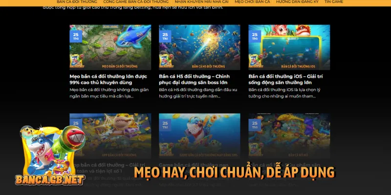 Mẹo hay, chơi chuẩn, dễ áp dụng