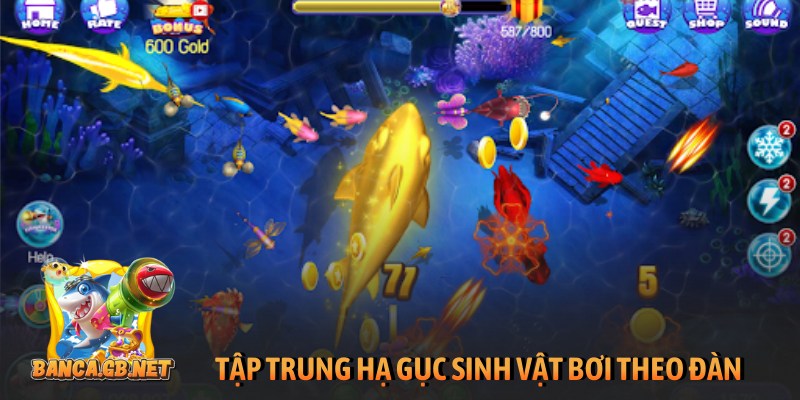Game bắn cá đổi thưởng nạp bằng SMS hút triệu khách 2026 6 Tập trung hạ gục sinh vật bơi theo đàn