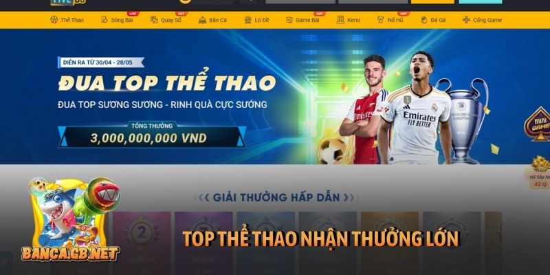 Khuyến mãi Five88 mới nhất - Cập nhật ưu đãi năm 2026 5 Top thể thao nhận thưởng lớn